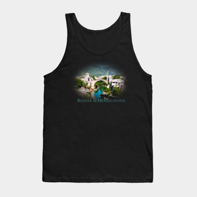 Bosnia & Herzegovina: Mostar Tank Top by RaeTucker